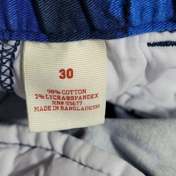 Flex Jogger Shorts Size 30 Blue Navy Paintbrush ARIZONA JEANS CO. NWT - Picture 7 of 8